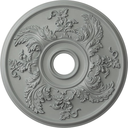 Ekena Millwork Acanthus Twist Medallion (Canopies up to 8 3/8"), 23 5/8"OD x 4 5/8"ID x 1 7/8"P, Primed White CM23AC